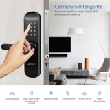 Cerradura Inteligente Excel 202 con panel touch para contraseña numérica.