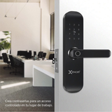 Cerradura Inteligente WiFi Excel 202 con manija, módulo exterior.