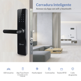 Cerradura Inteligente Excel 203 con panel touch para contraseña numérica y manija.