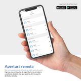 Celular con aplicación Tuya Smart para Cerradura WiFi Excel 202.