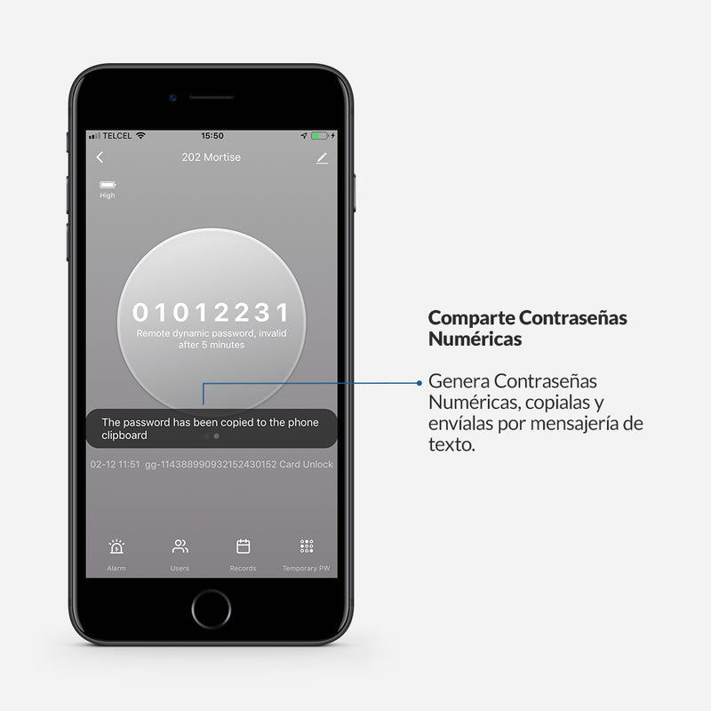 App TUYA Smart para Cerradura Digital EXC-202 con WiFi, Bluetooth, Huella digital, Contraseña Numérica, Tarjeta RFID y Llave Mecánica. 