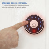 Cerradura Electrónica tipo cerrojo digital Excel 323 con panel touch para contraseña numérica