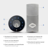 Cerradura Inteligente tipo cerrojo Excel 324 módulo exterior y módulo interior.