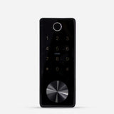 Cerradura Digital EXC-325 tipo cerrojo con Bluetooth, Huella Digital, Contraseña Numérica, Tarjeta RFID y Llave Mecánica. Módulo externo. Vista frontal.