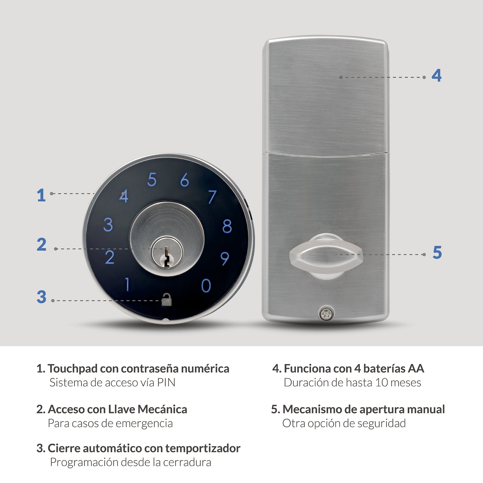 Cerradura Electrónica Excel EXC-323 – Excel Digital Life