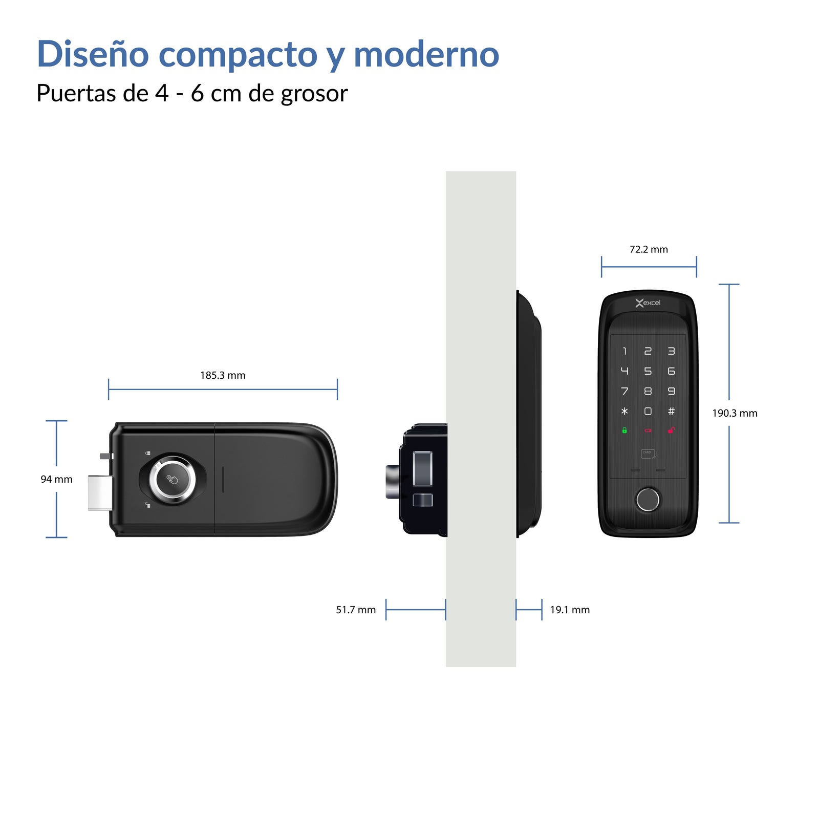 Cerradura Digital Excel EXC-SD400 – Excel Digital Life